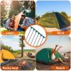 Tent Pegs Ropes Set 20Pcs 9.8in Heavy Duty Tent Stakes Nails Spike with 4x 9.8ft Nylon Ropes Tent Pop Up Canopy Stakes