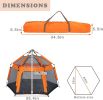 Kids Play Tent Pop Up Portable Hexagon Playhouse for Backyard Patio Indoor Outdoor Breathable Tent House