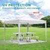 10x10 EZ Pop Up Canopy Outdoor Portable Party Folding Tent with 4 Removable Sidewalls + Carry Bag + 4pcs Weight Bag