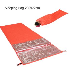 Outdoor Life Bivy Emergency Sleeping Bag Thermal Keep Warm Waterproof Mylar First Aid Emergency Blanke Camping Survival Gear (Color: D)