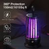 Rechargeable Mosquito Killer Lamp Bug Zapper with Night Light Strap Mosquito Catcher with Max 1615Square Feet Range UV Light for Indoor Outdoor